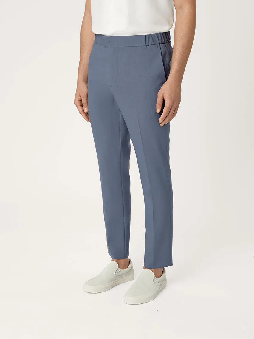 The Tropical Wool 24 Trouser || Steel Blue | Tropical Wool