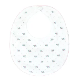 Tiny Flowers Printed Bib | Baby Girl