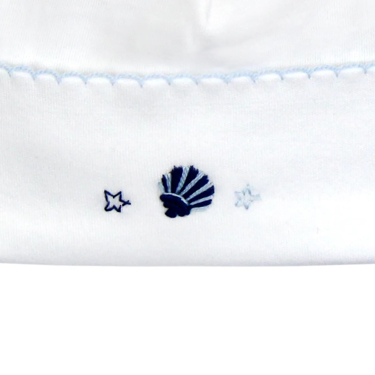 Tiny Sea Shealls Embroidery Hat | Baby Boy