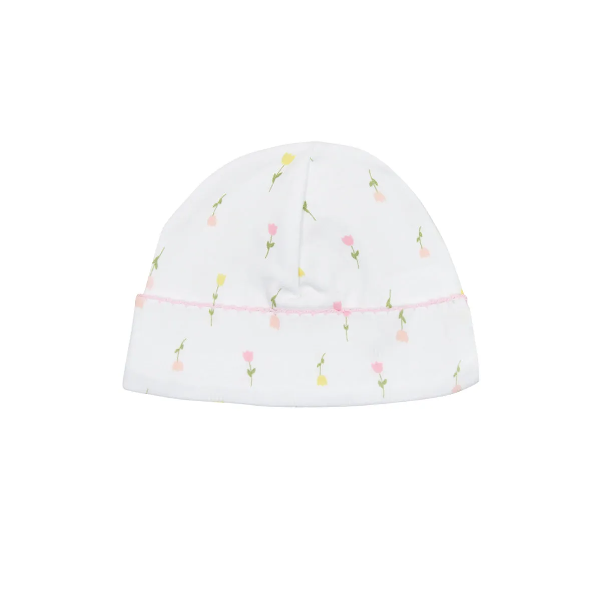 Tulip Flowers Printed Hat | Baby Girl