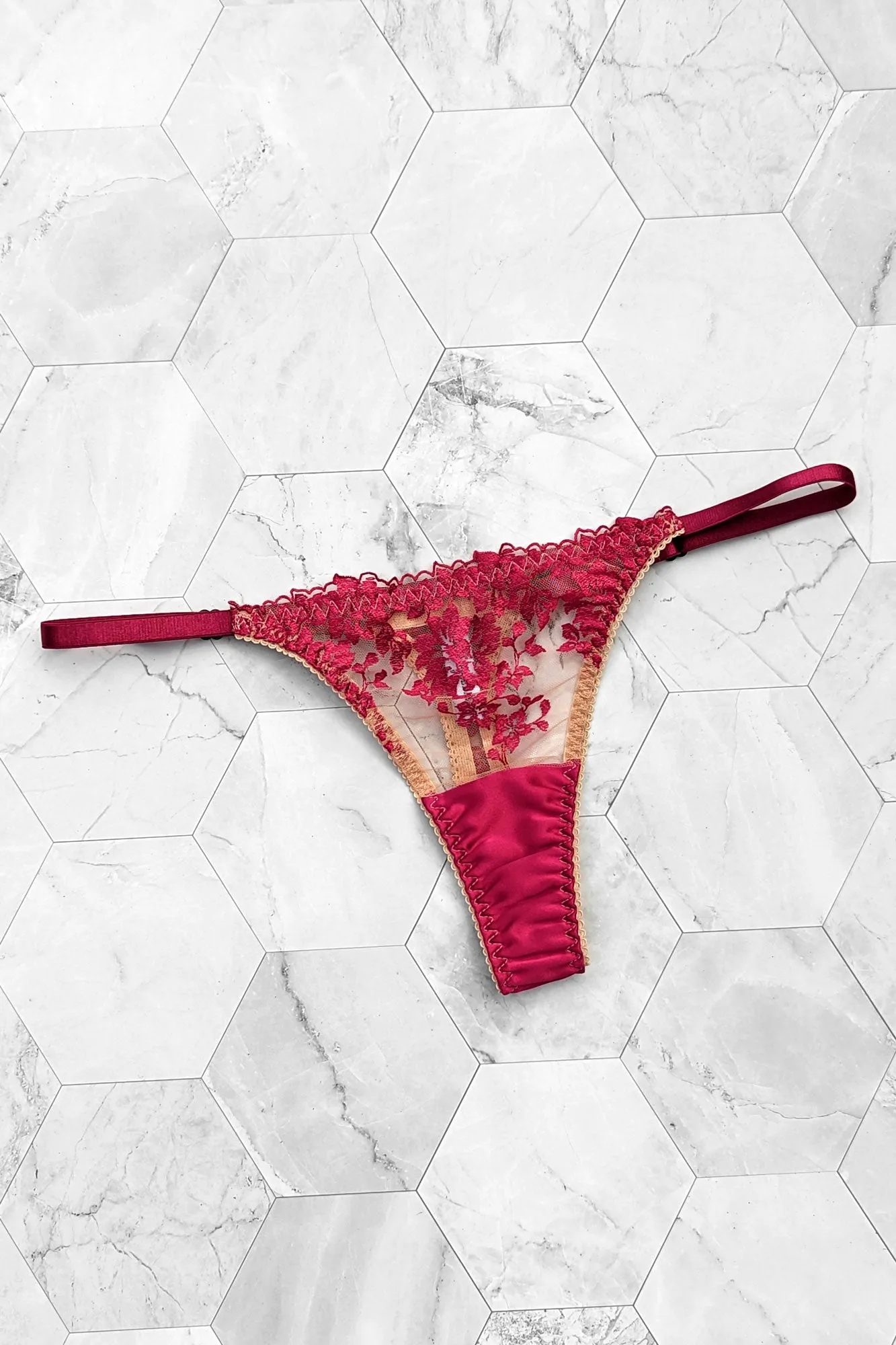 Valentina thong - Cerise