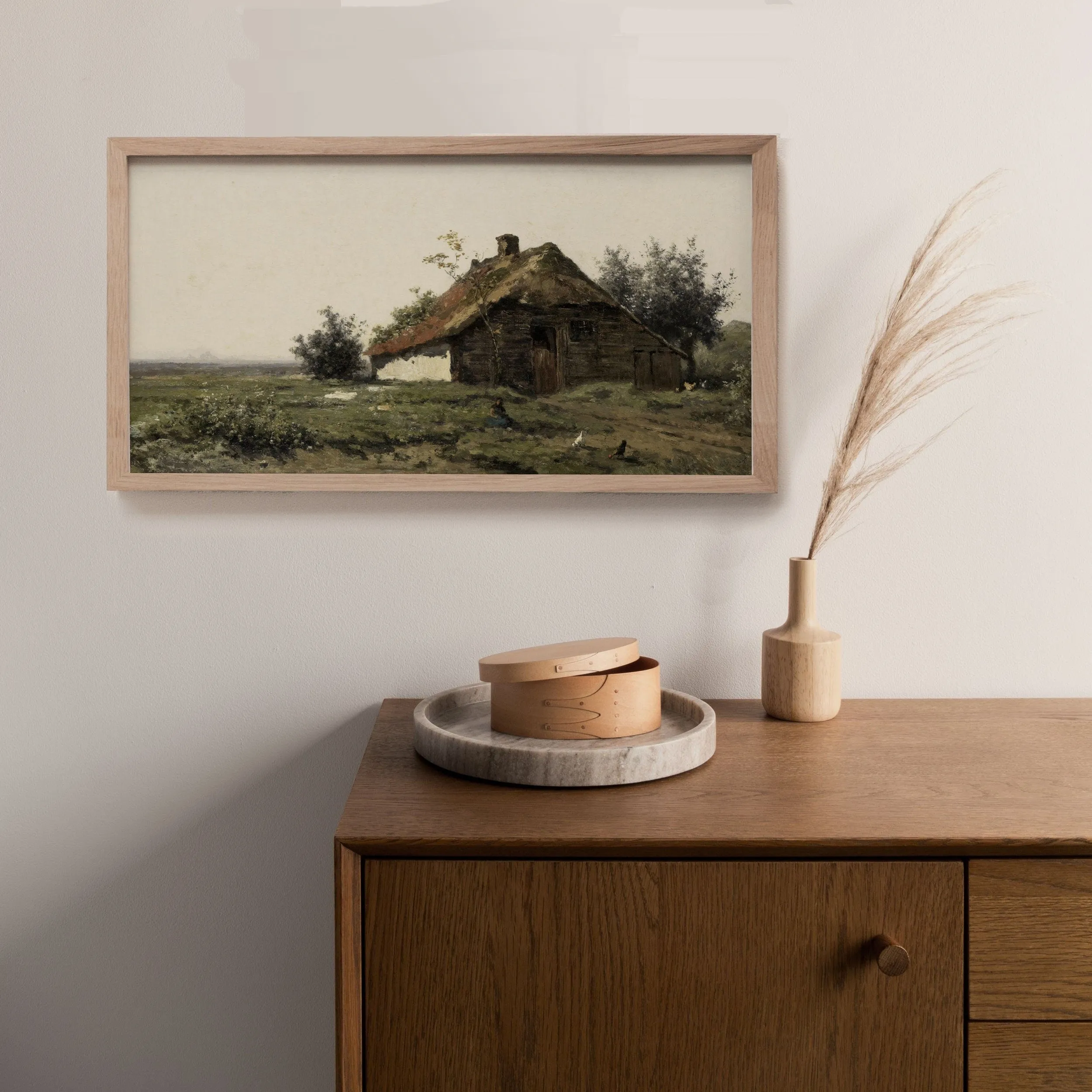 Vintage Narrow Farmhouse Wall Art Print