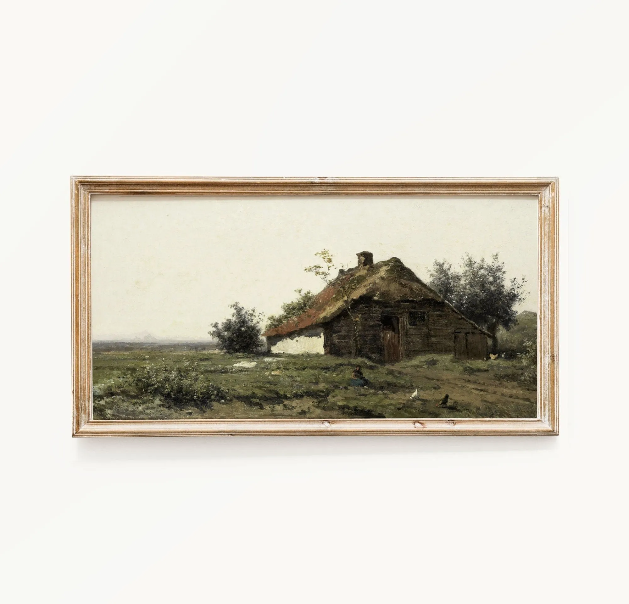 Vintage Narrow Farmhouse Wall Art Print