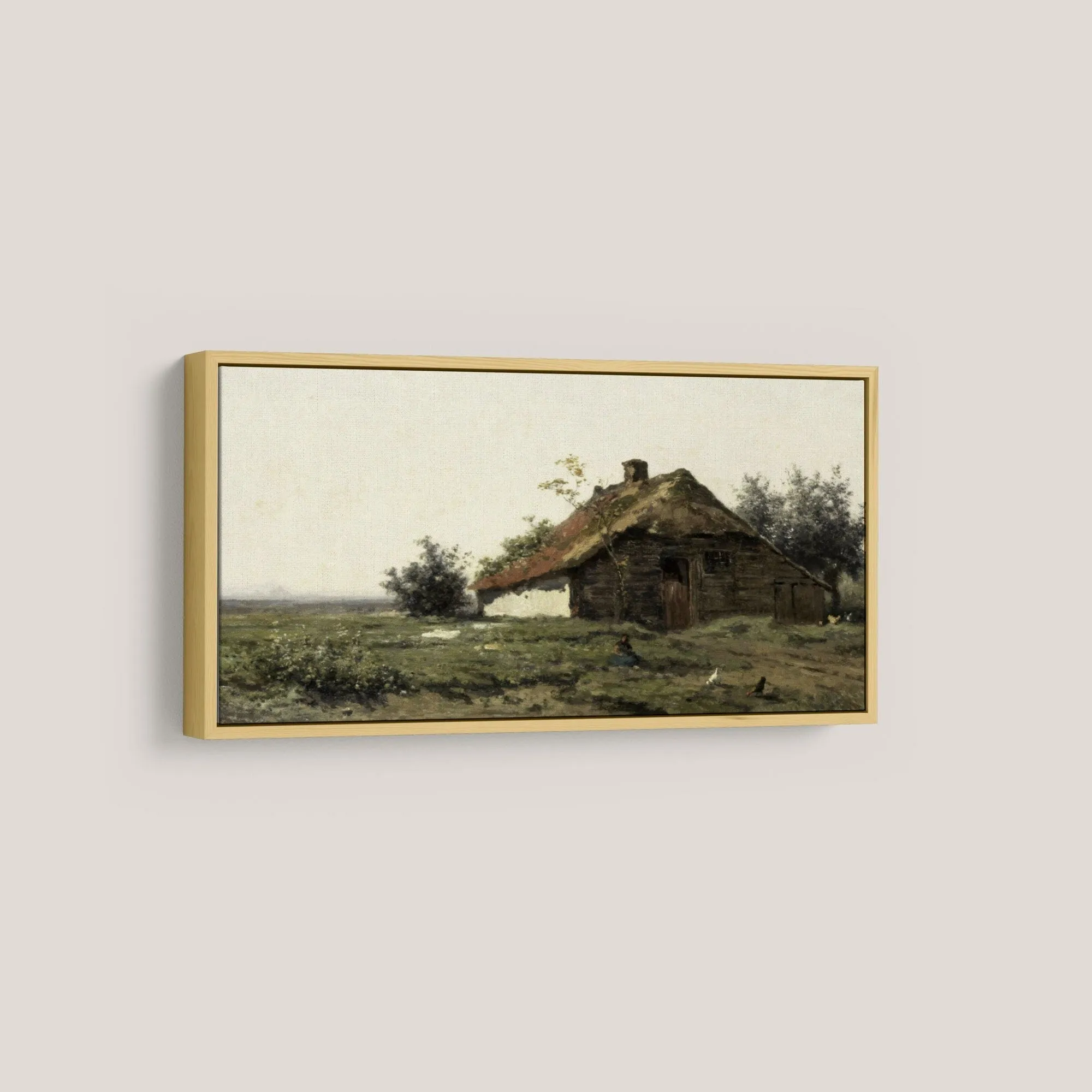 Vintage Narrow Farmhouse Wall Art Print