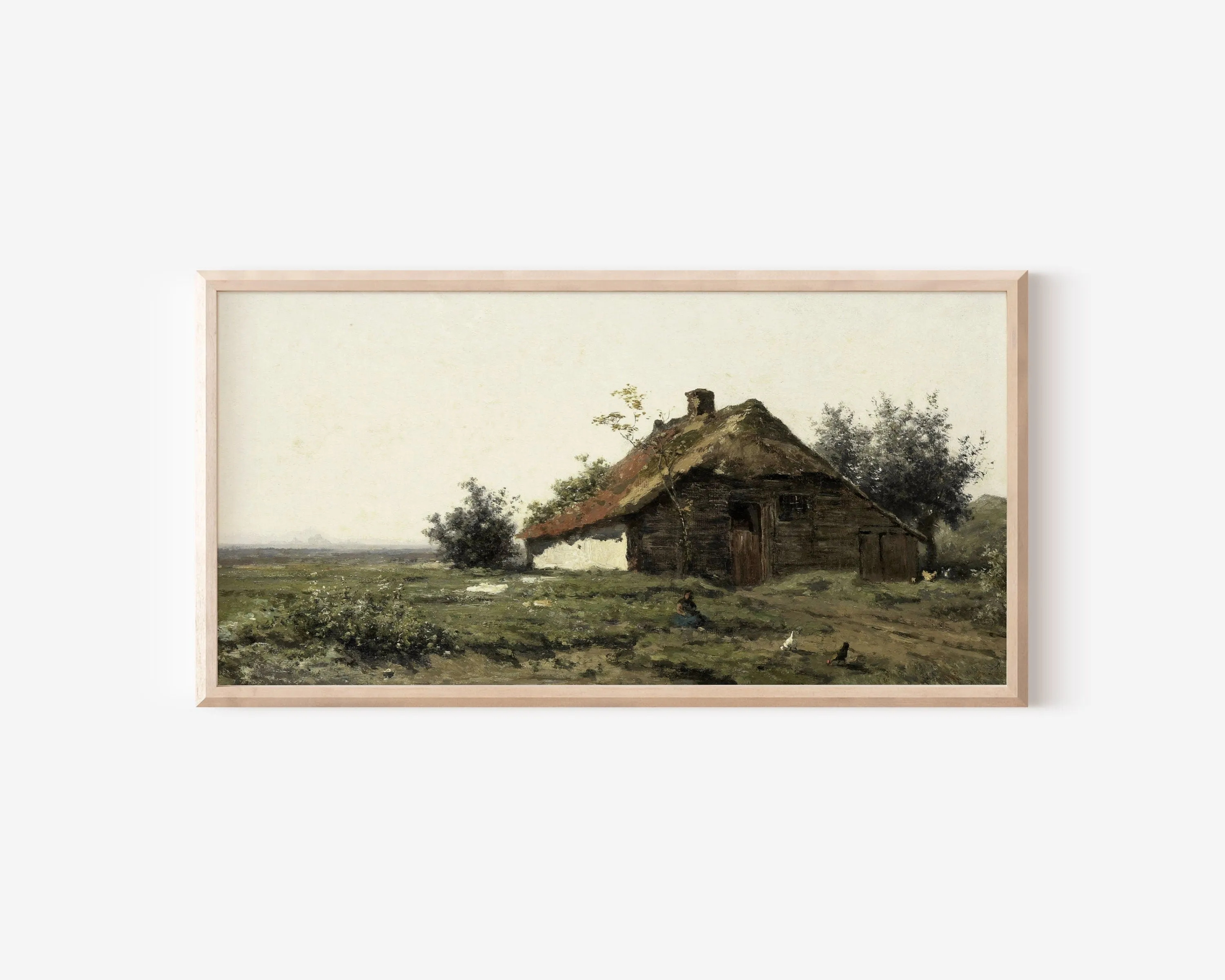 Vintage Narrow Farmhouse Wall Art Print