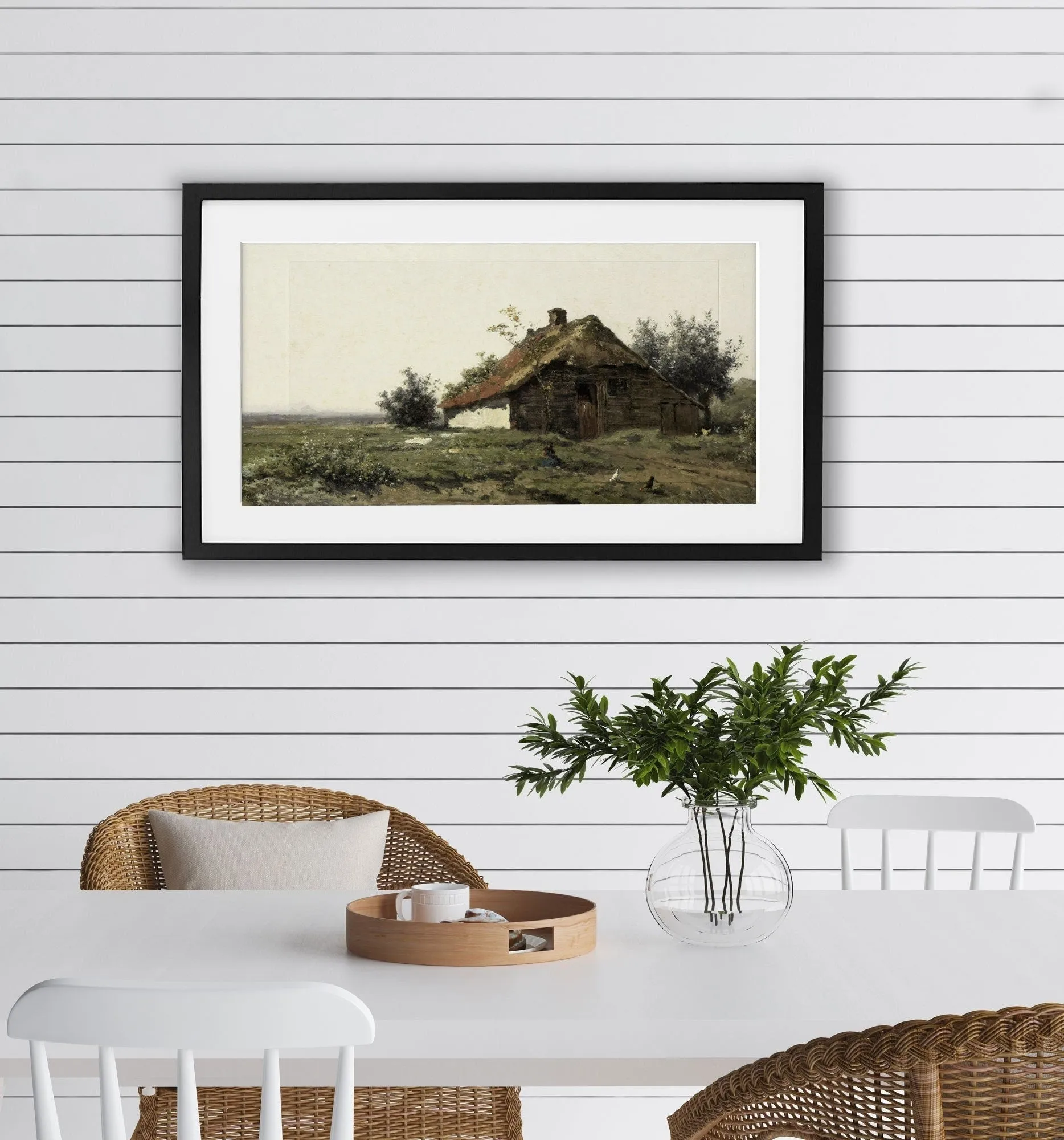 Vintage Narrow Farmhouse Wall Art Print