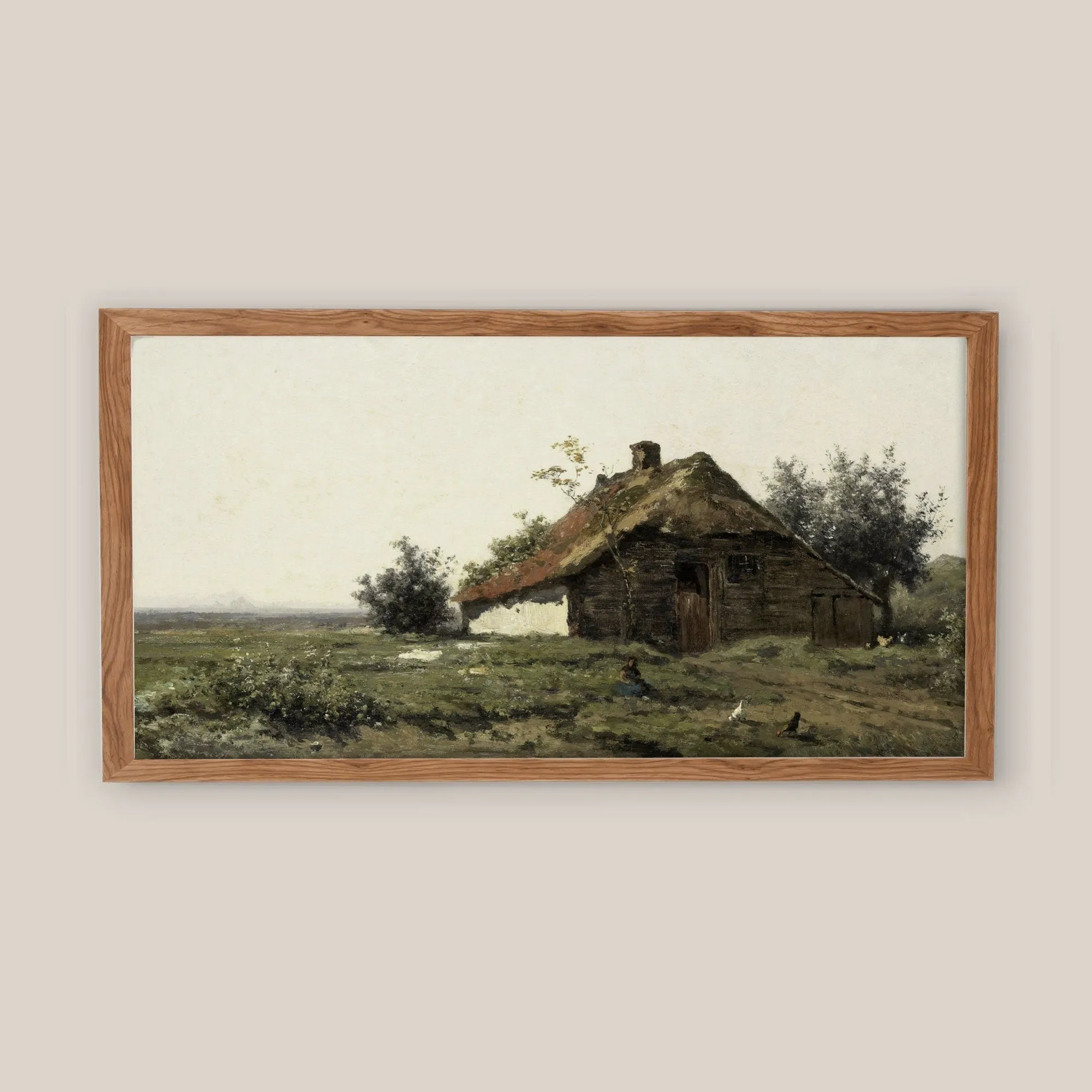 Vintage Narrow Farmhouse Wall Art Print