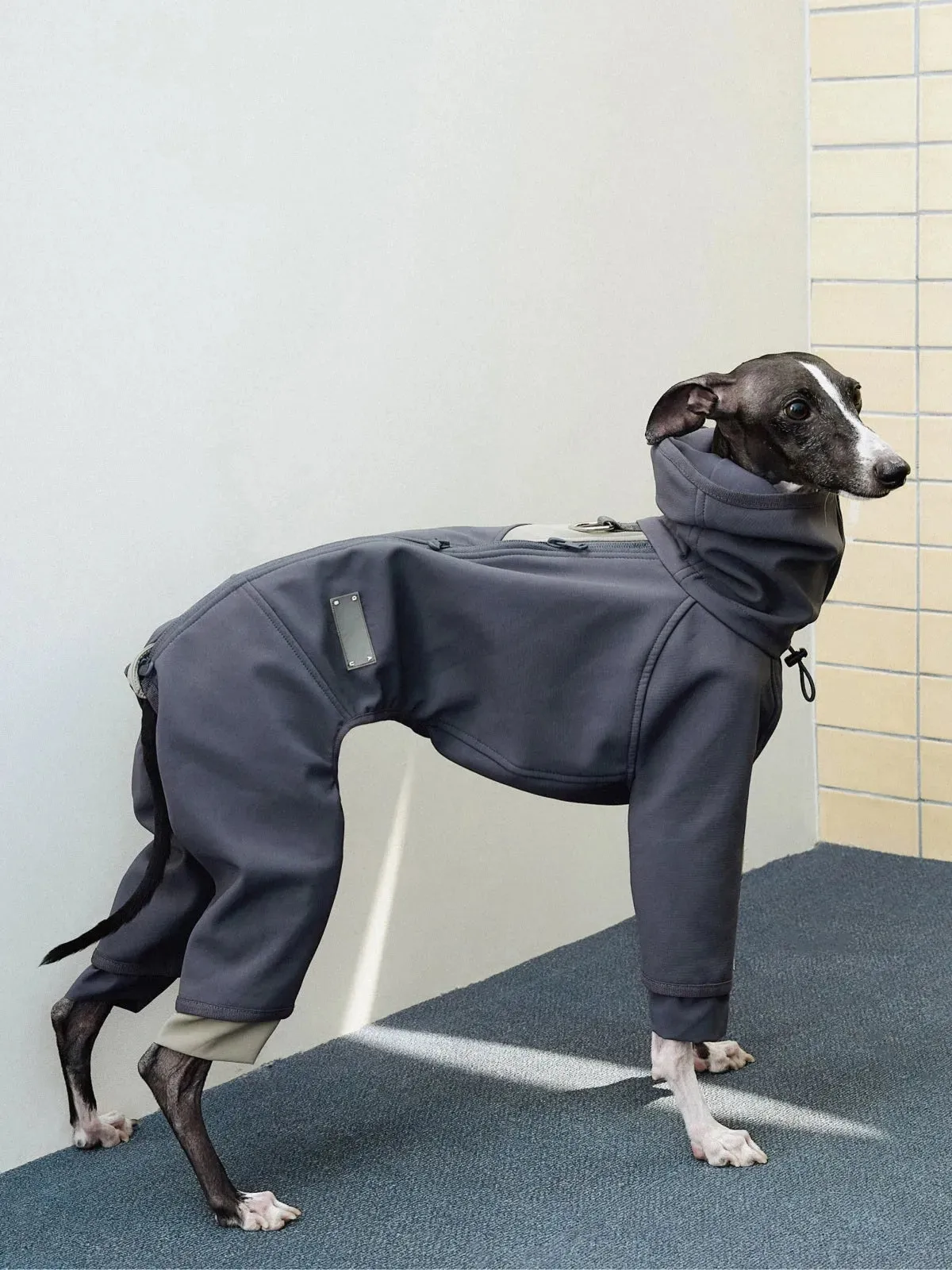 Waterproof Antifouling 4-Leg Fleece-lined Dog Jumpsuit