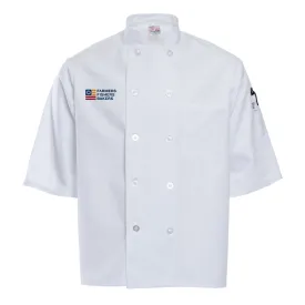 White Short Sleeve Chef Coat