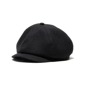 WOOL NEWS PAPER CAP - Black