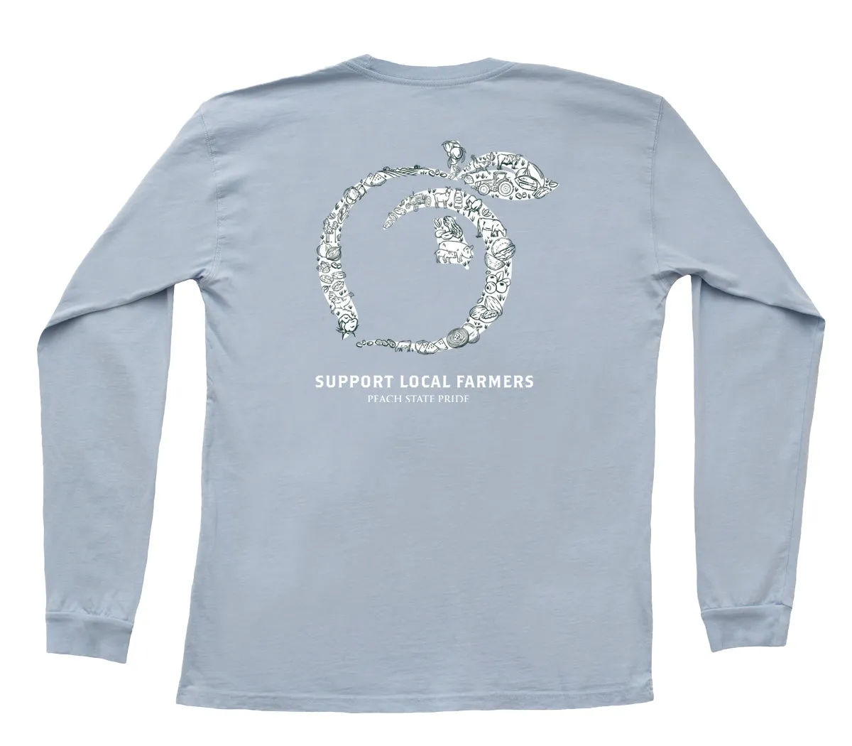 YOUTH - Support Local Farmers Long Sleeve Tee